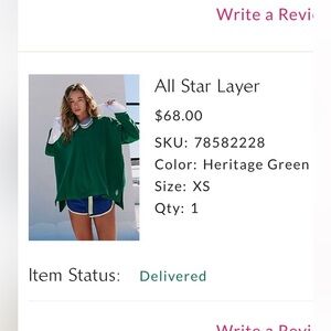 Free People Movement All Star Layer XS